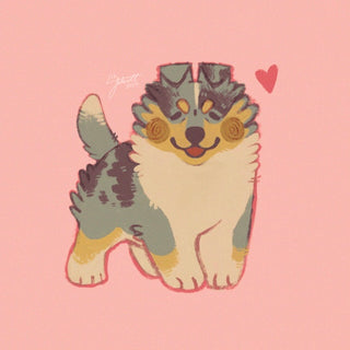 Hughie Pup Sticker