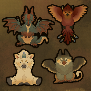 Mythical Creatures Sticker Set