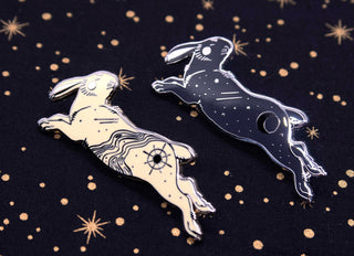 Celestial Rabbits Hard Enamel Pins