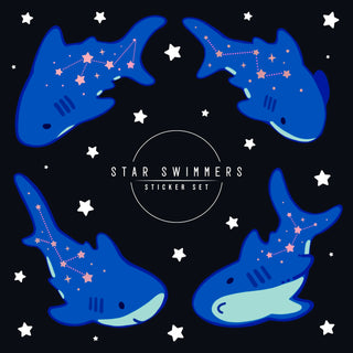 Star Swimmers Sticker Set