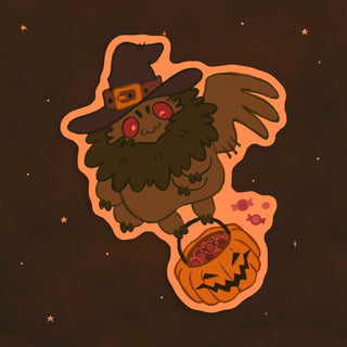Halloween Mothman Sticker