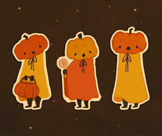 Pumpkin Treaters Return Sticker Set