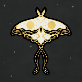 Gold Foil Sun Moth Sticker