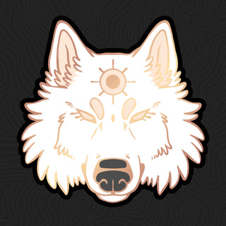 Sun Wolf Foil Sticker