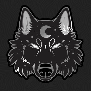 Moon Wolf Sticker