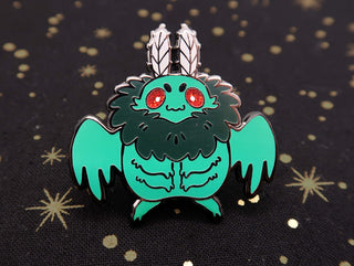 Retro Mothman Enamel Pin