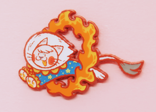 Maurice Enamel Pin